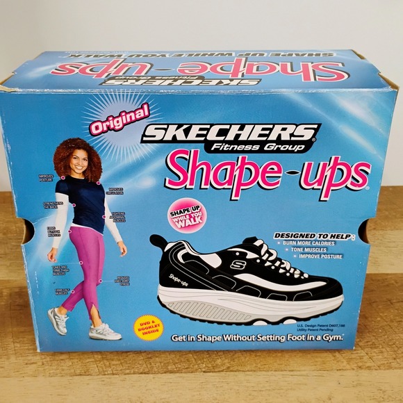 Skechers Shape Ups Fitness‎ Shoes Women's US 8 Black Leather Sneaker Walking - Picture 13 of 16